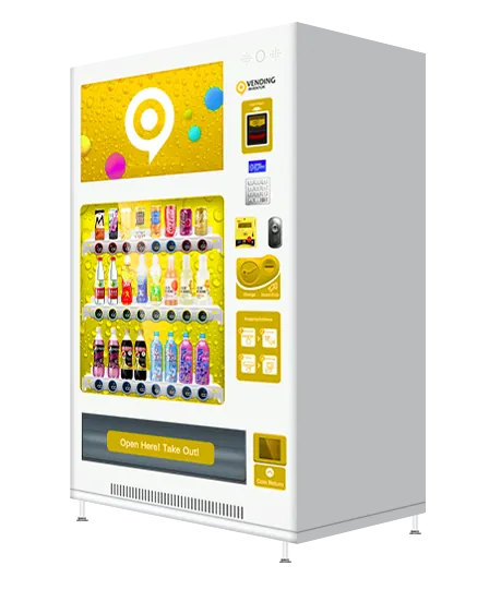 Máquina expendedora de refrescos con pantalla de 32 pulgadas